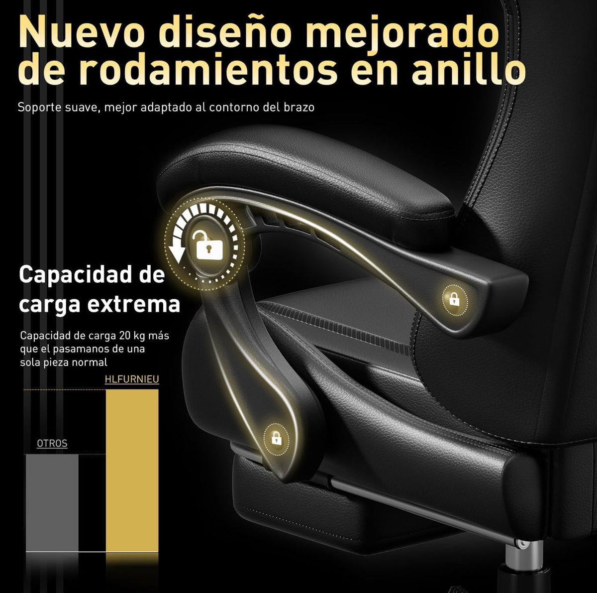Silla Gaming con Masajeador