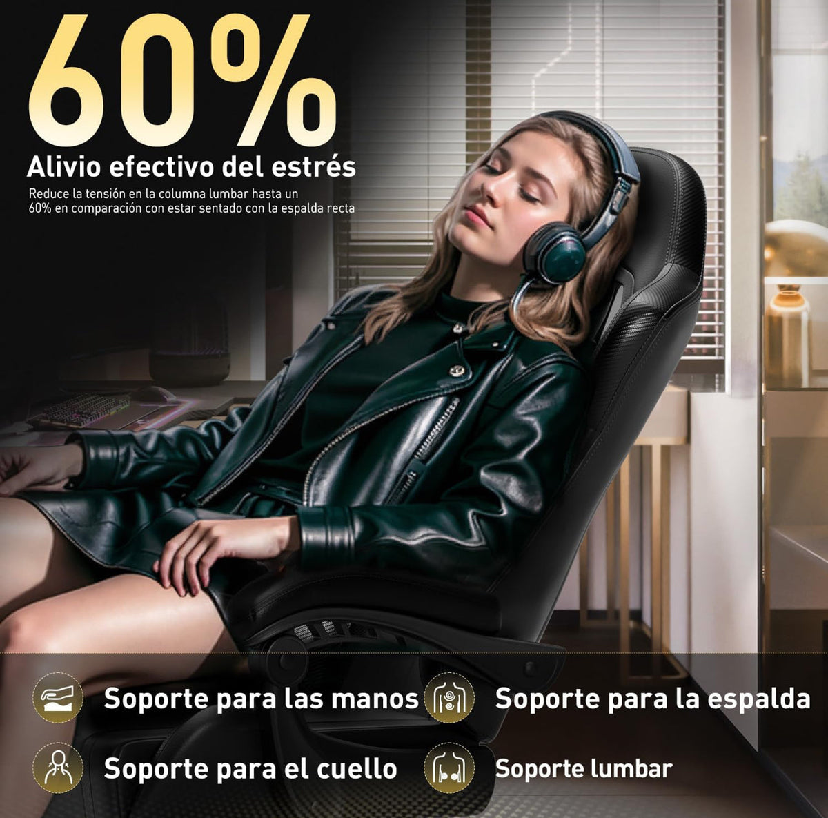 Silla Gaming con Masajeador