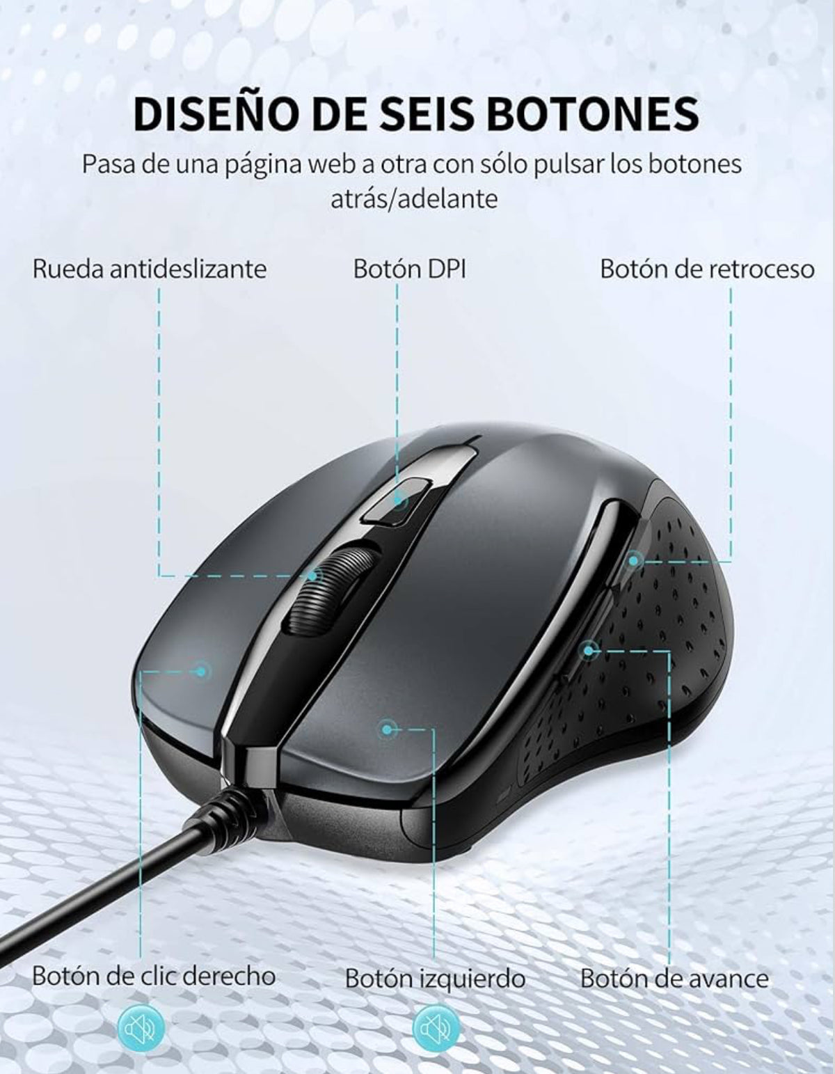 Tecknet Ratón Silencioso