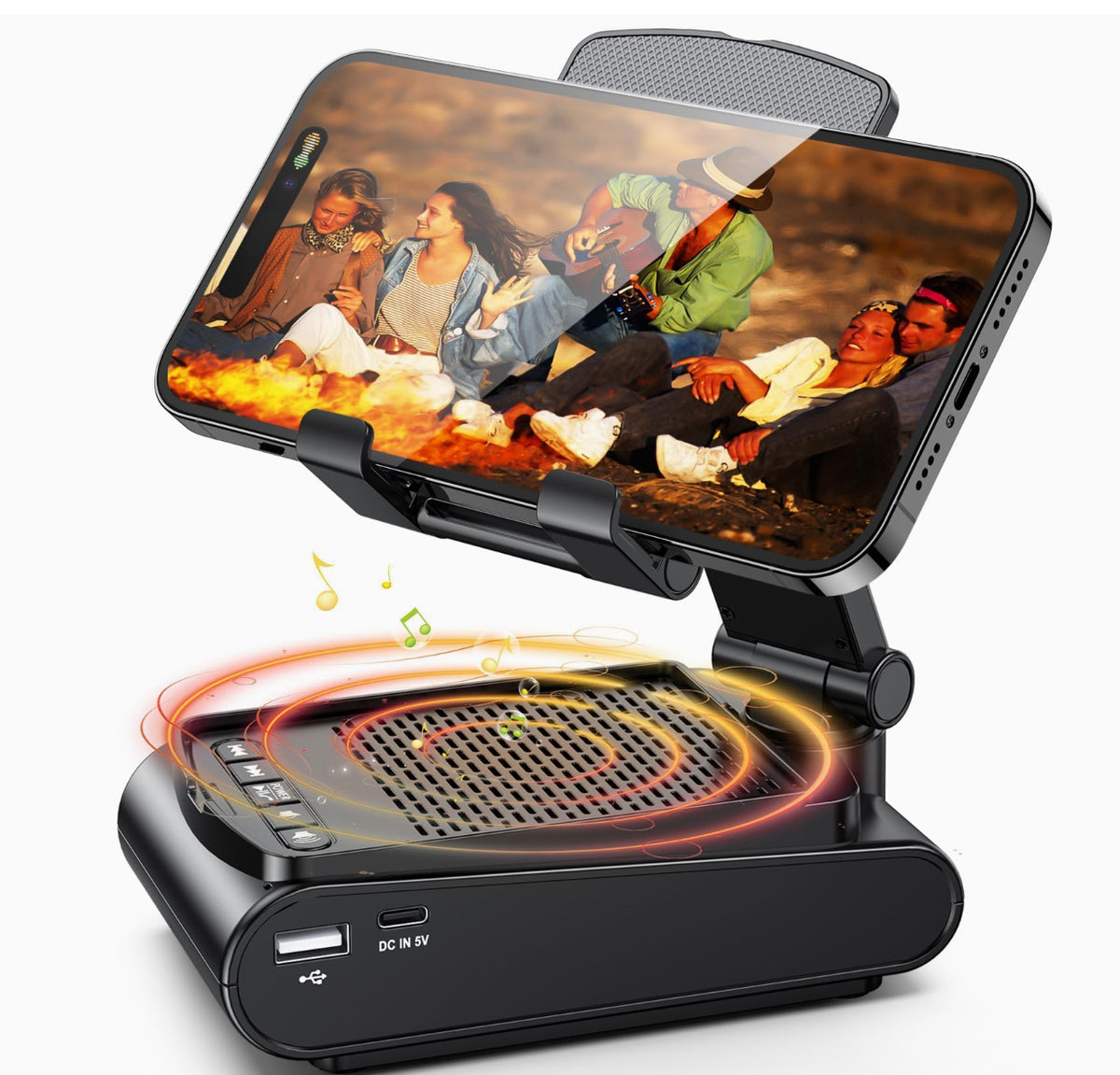 Altavoz con Soporte Móvil Bluetooth